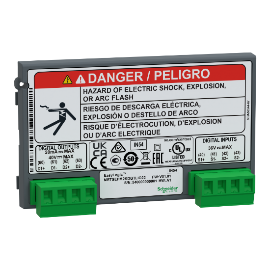 Imagem de EasyLogic PM2X30 - Modulo I/O - Digital - 2 Entradas + 2 saidas
