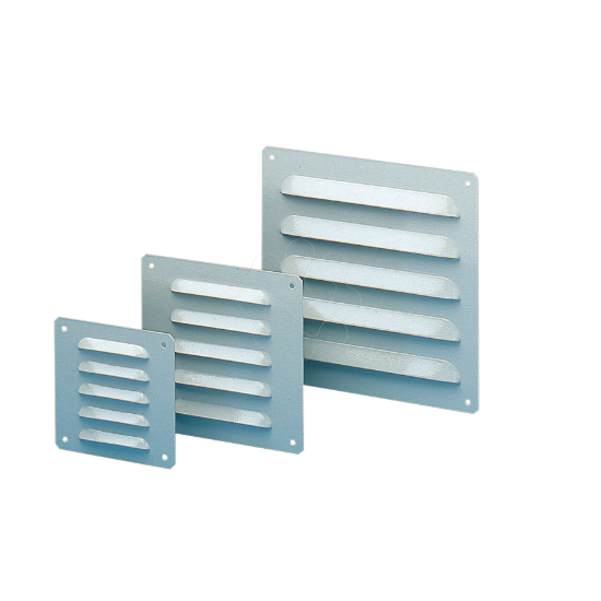 Imagem de Metal outlet grille cut-out 104x80mm ext dim 120x120mm IP23
