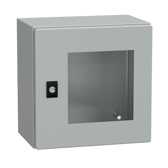 Imagem de Spacial CRN tspt door w/o mount.plate. H300xW300xD200 IP66 IK08 RAL7035..