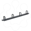 Imagem de Actassi - 19" front panel 1U with steel cable guides 4H - RAL7035