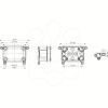Imagem de Fixing lugs in thermoplastic PC and screws. for boxes = H150xL150 mm.