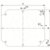 Imagem de Mounting plate in galvanized steel thickness 15 mm For boxes of H325W275 mm