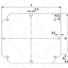 Imagem de Mounting plate in galvanized steel thickness 15 mm For boxes of H325W275 mm