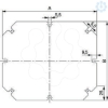 Imagem de Mounting plate in galvanized steel thickness 15 mm For boxes of H325W275 mm