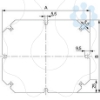 Imagem de Mounting plate in galvanized steel thickness 15 mm For boxes of H325W275 mm