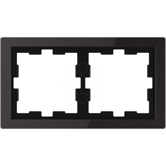 Imagem de D-Life - Quadro vert./horiz. 2 elementos - Vidro preto