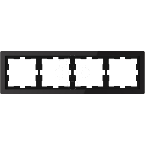 Imagem de D-Life - Quadro vert./horiz. 4 elementos - Vidro preto