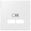 Imagem de M-Elegance - Centro de tomada carregador USB - Branco brilhante
