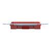 Imagem de M-Elegance - Suporte para centros de tomada RJ45 para ligadores - Vermelho