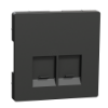 Imagem de D-Life - Centro de tomada RJ45 dupla - Antracite