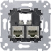 Imagem de M-Elegance - Tomada RJ45 dupla - cat. 6a - STP