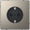 Imagem de D-Life - Tomada 2P+T com obturadores lig.rapida - 16A - Metal niquel