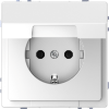 Imagem de D-Life - Tomada 2P+T com obturadores e tampa - 16A - Branco