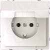 Imagem de D-Life - Tomada 2P+T com obturadores e tampa - 16A - Branco