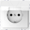 Imagem de D-Life - Tomada 2P+T com obturadores e tampa - 16A - Branco