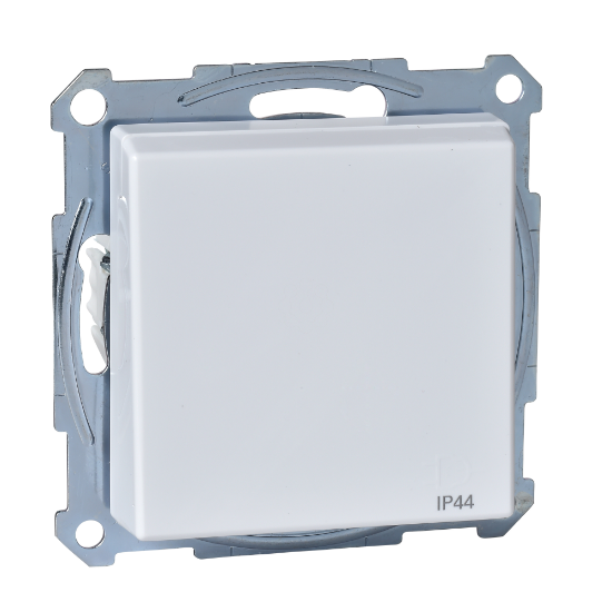 Imagem de M-Elegance - Tomada 2P+T com obturadores e tampa - IP44 - 16A - Branco ativo