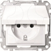 Imagem de M-Elegance - Tomada 2P+T com obturadores e tampa - IP44 - 16A - Branco ativo