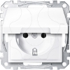 Imagem de M-Elegance - Tomada 2P+T com obturadores e tampa - IP44 - 16A - Branco ativo