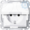 Imagem de M-Elegance - Tomada 2P+T com obturadores e tampa - IP44 - 16A - Branco ativo