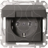 Imagem de M-Elegance - Tomada 2P+T com obturadores e tampa - IP44 - 16A - Antracite