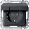 Imagem de M-Elegance - Tomada 2P+T com obturadores e tampa - IP44 - 16A - Antracite