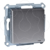 Imagem de M-Elegance - Tomada 2P+T com obturadores e tampa - IP44 - 16A - Aluminio