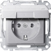 Imagem de M-Elegance - Tomada 2P+T com obturadores e tampa - IP44 - 16A - Aluminio