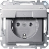 Imagem de M-Elegance - Tomada 2P+T com obturadores e tampa - IP44 - 16A - Aluminio