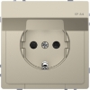 Imagem de D-Life - Tomada 2P+T com obturadores e tampa - IP44 - 16A - Sahara