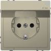 Imagem de D-Life - Tomada 2P+T com obturadores e tampa - IP44 - 16A - Sahara