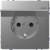 Imagem de D-Life - Tomada 2P+T com obturadores e tampa - IP44 - 16A - Aco