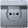 Imagem de D-Life - Tomada 2P+T com obturadores e tampa - IP44 - 16A - Aco