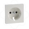 Imagem de M-Elegance - Centro de tomada 2P+T com obturadores - Branco brilhante