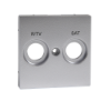 Imagem de M-Elegance - Centro de tomada R/TV-SAT - Aluminio