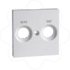 Imagem de M-Elegance - Centro de tomada R/TV-SAT - Branco ativo
