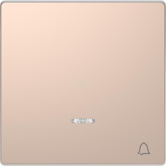 Imagem de D-Life - Tecla com visor "campainha" - Metal champanhe