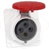 Imagem de PratiKa socket - screw - angled - 32A - 3P + E - 380...415 V AC - panel