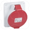 Imagem de PratiKa socket - screw - angled - 32A - 3P + E - 380...415 V AC - panel