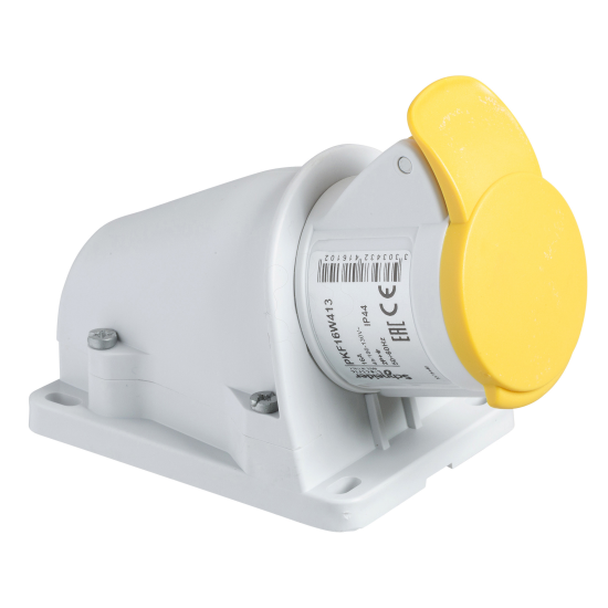 Imagem de PratiKa socket - screw - angled - 16A - 3P + N + E - 100...130 V AC - wall