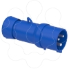 Imagem de PratiKa wander plug - straight - 32 A - 2P + E - 200...250 V AC - IP44