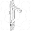 Imagem de Handle lock polyamid without insert for PLA   Ral 7035