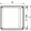 Imagem de FLANGE COM UMA ENTRADA PARA CABOS 800X400MM