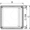 Imagem de FLANGE COM UMA ENTRADA PARA CABOS 800X400MM