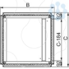 Imagem de FLANGE COM UMA ENTRADA PARA CABOS 800X400MM