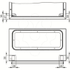 Imagem de Set of 2 brackets for earthing collector bar for Spacial WM enclosures.