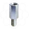 Imagem de Hexagonal spacers M6 height 10 for raising mounting plates etc. Supply: 100