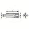 Imagem de Hexagonal spacers M6 height 100 for raising mounting plates etc. Supply: 100