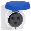 Imagem de PratiKa socket - fast - straight - 32A - 2P + E - 200...250 V AC - panel