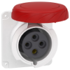 Imagem de PratiKa socket - fast - straight - 32A - 3P + E - 380...415 V AC - panel