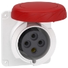Imagem de PratiKa socket - fast - straight - 32A - 3P + E - 380...415 V AC - panel